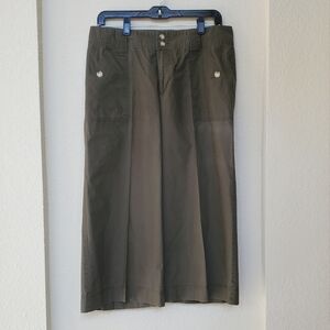 LAUREN Ralph Lauren Khaki Green Army Style Cotton Pants Size 8